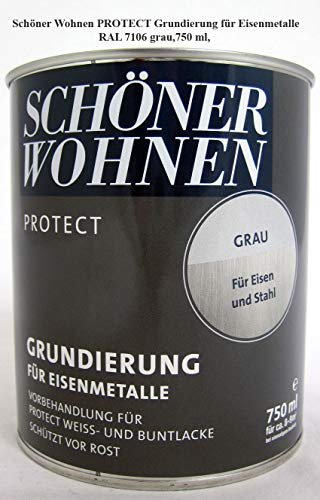 Protect Grundierung für Eisenmetalle 750 ml RAL 7106 grau Schöner Wohnen von Brillux