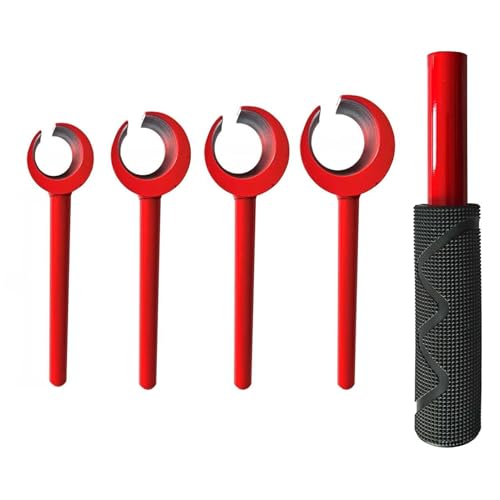 Brilluxa Scharnierwerkzeug, 4pcs Scharnieranpassungsschlüssel mit Griff für Türscharnierlücken, Bender und Reparaturwerkzeug 14 mm 18 mm 23 mm 25 mm Innenloch Brilluxa Scharnierwerkzeug, 4pcs Scharnieranpassungsschlüssel mit Griff für Türscharnierlücken, Bender und Reparaturwerkzeug 14 mm 18 mm 23 mm 25 mm Innenloch von Brilluxa