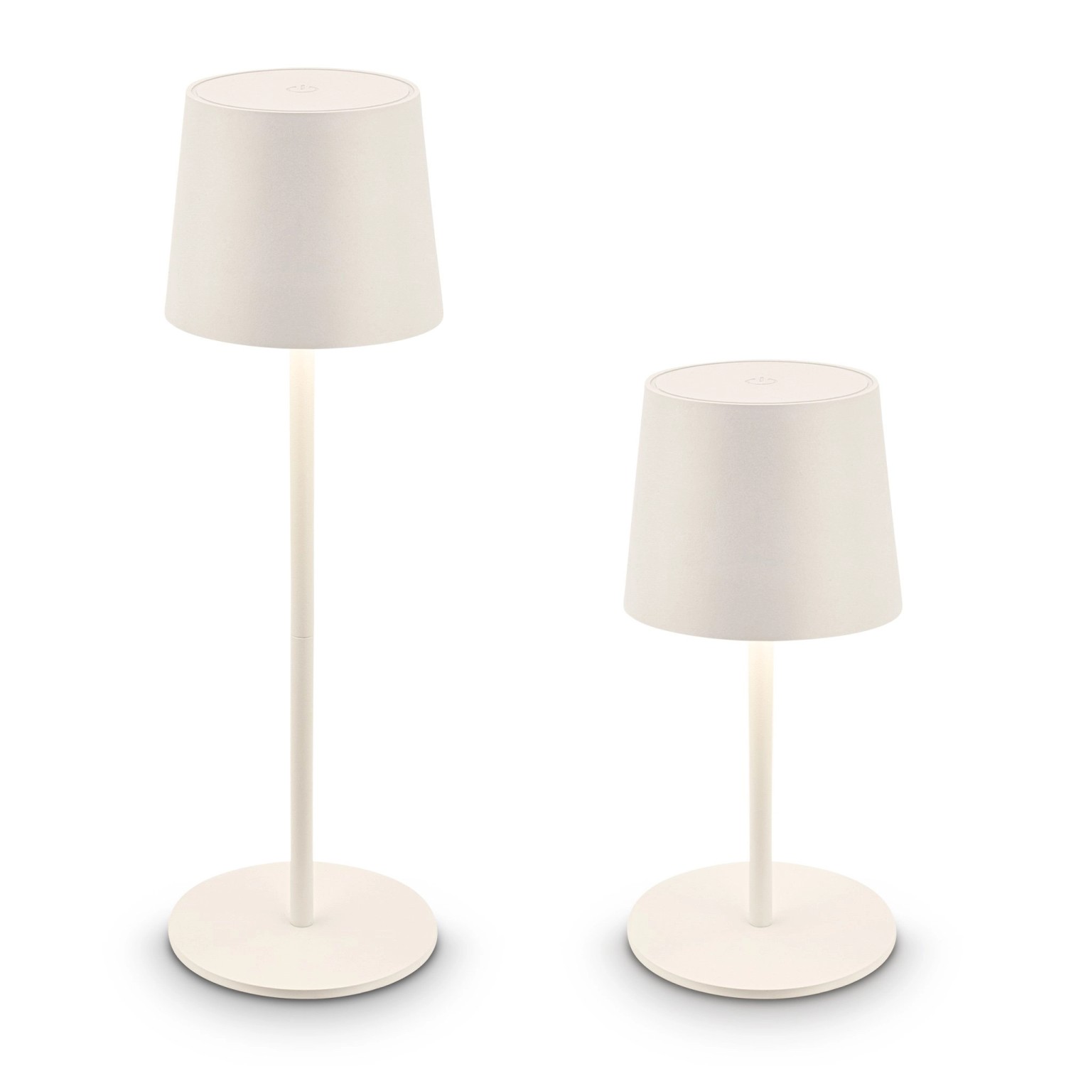 Brilo Akku-LED-Tischleuchte Bota Altweiß Ø 11 cm Brilo Akku-LED-Tischleuchte Bota Altweiß Ø 11 cm von Brilo