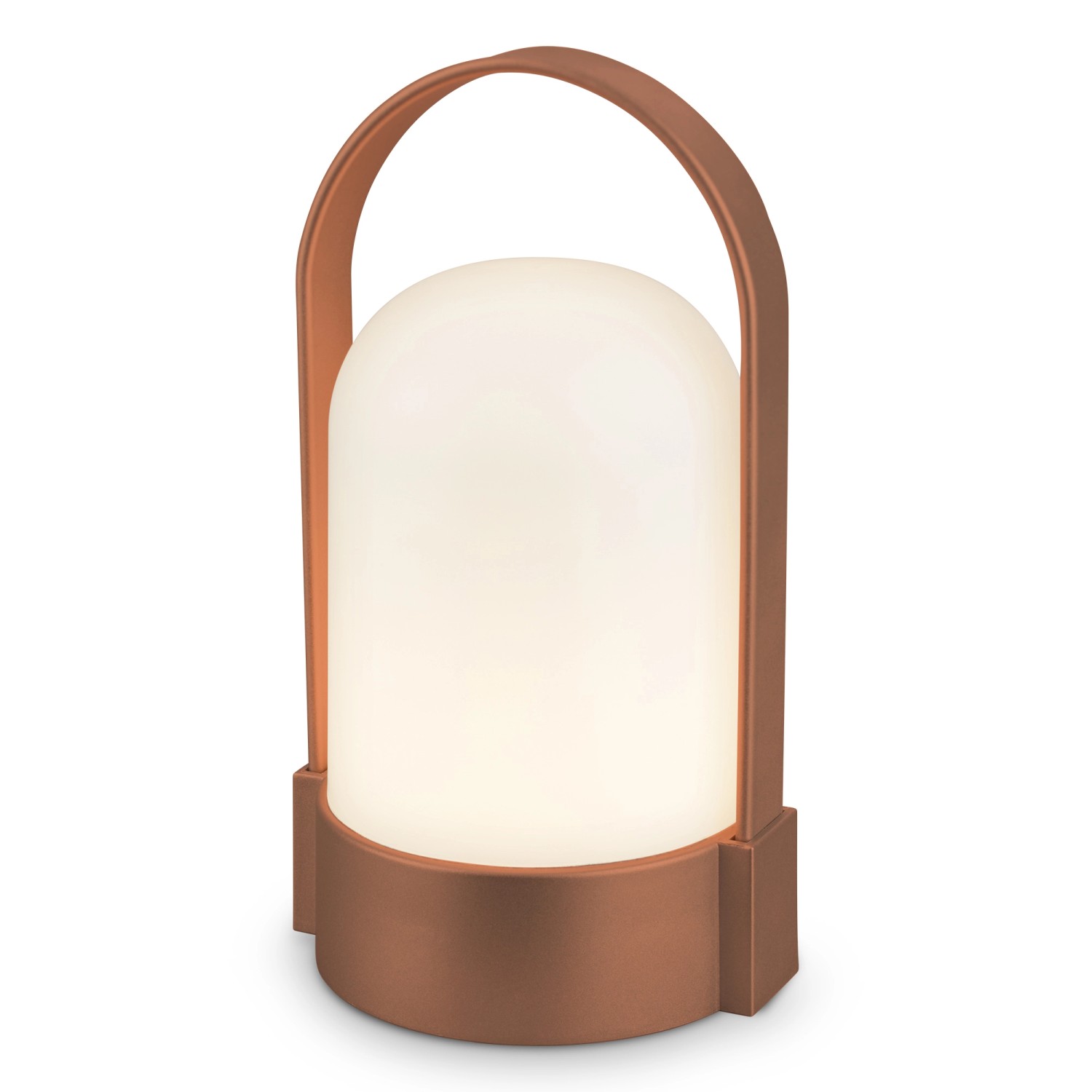 Brilo Akku-LED-Tischleuchte Braun-Metallic Matt Ø 8,5 cm x 15,5 cm Brilo Akku-LED-Tischleuchte Braun-Metallic Matt Ø 8,5 cm x 15,5 cm von Brilo