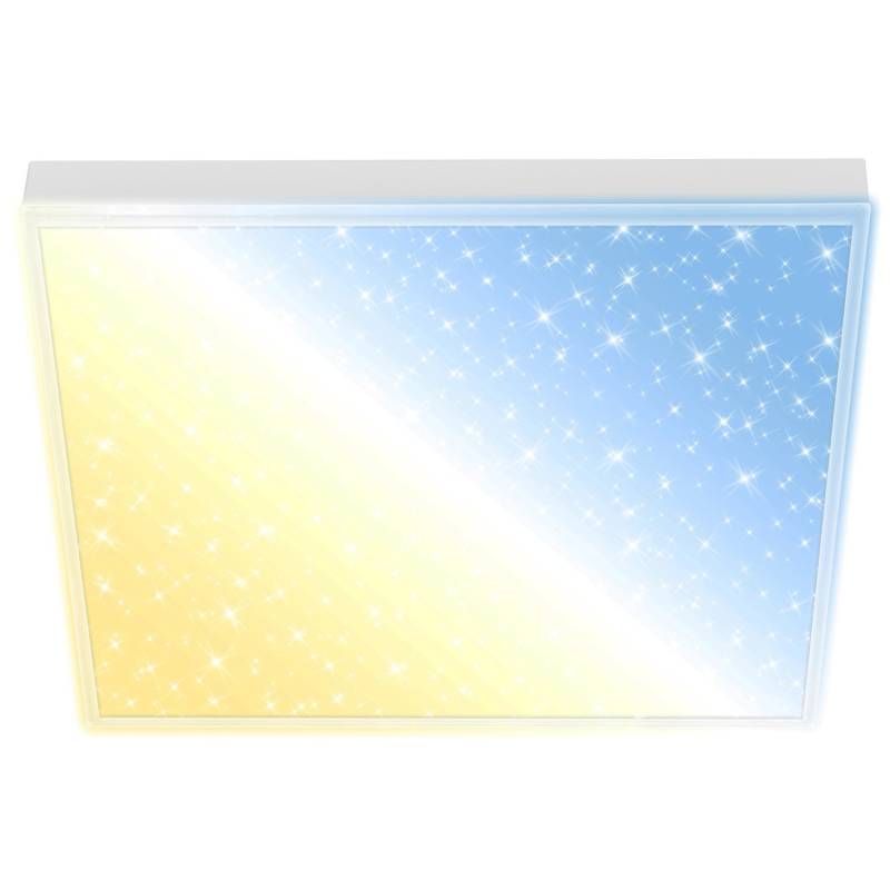 Brilo CCT LED Panel 21 W Sternenhimmel Rahmenlos mit Leuchtkante 38 cm Weiß von Brilo