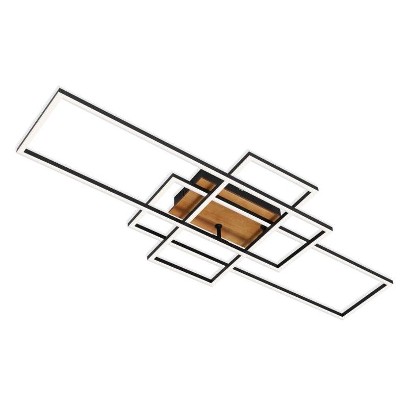 Brilo LED-Deckenleuchte Frame inkl. Fernbedienung Dimmbar CCT Holzfarbig von Brilo
