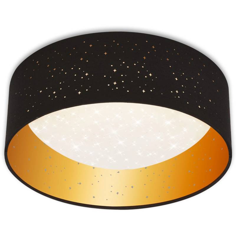 Brilo LED-Deckenleuchte Maila Ø 32 cm Schwarz-Gold von Brilo