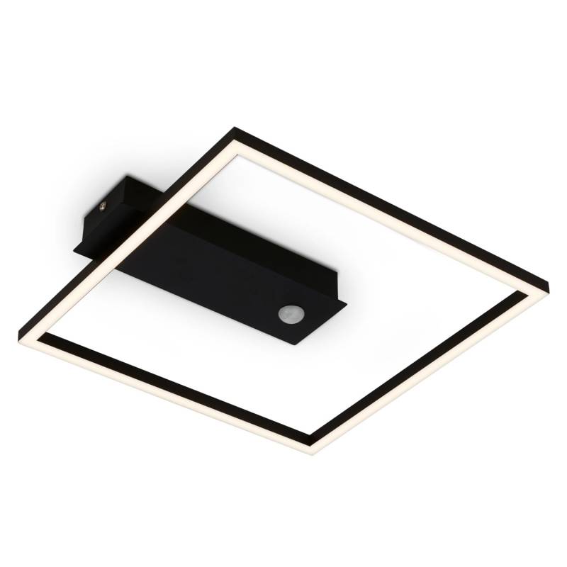 Brilo LED-Deckenleuchte Nici Bewegungsmelder Dämmerungssensor Schwarz von Brilo