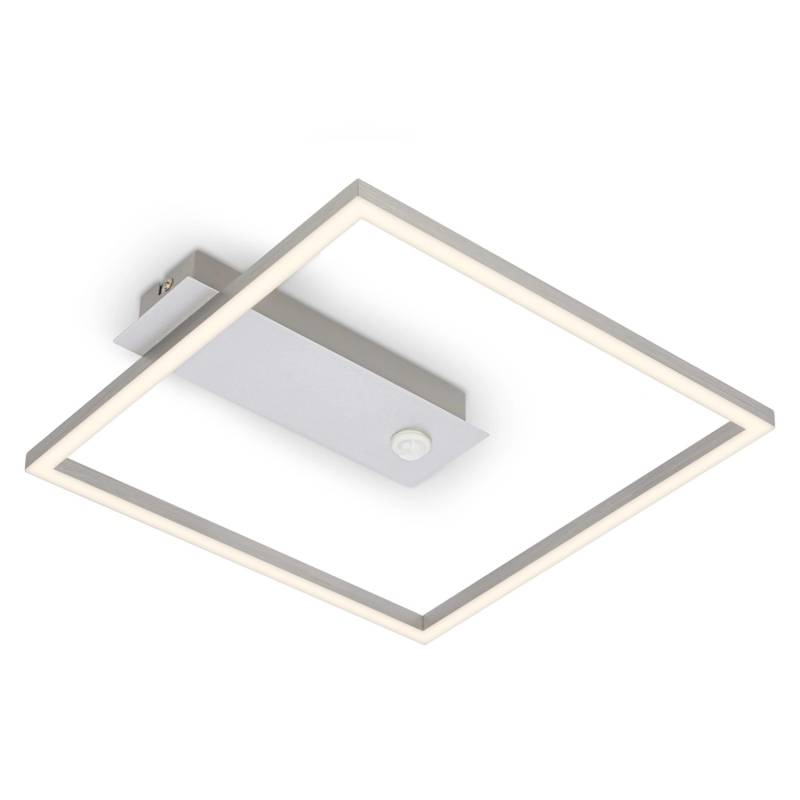 Brilo LED-Deckenleuchte Nici Bewegungsmelder Dämmerungssensor Silber von Brilo