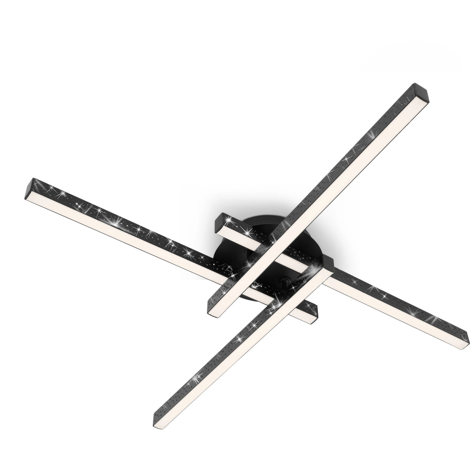 Brilo LED-Deckenleuchte Rey 4-flammig Schwarz Brilo LED-Deckenleuchte Rey 4-flammig Schwarz von Brilo