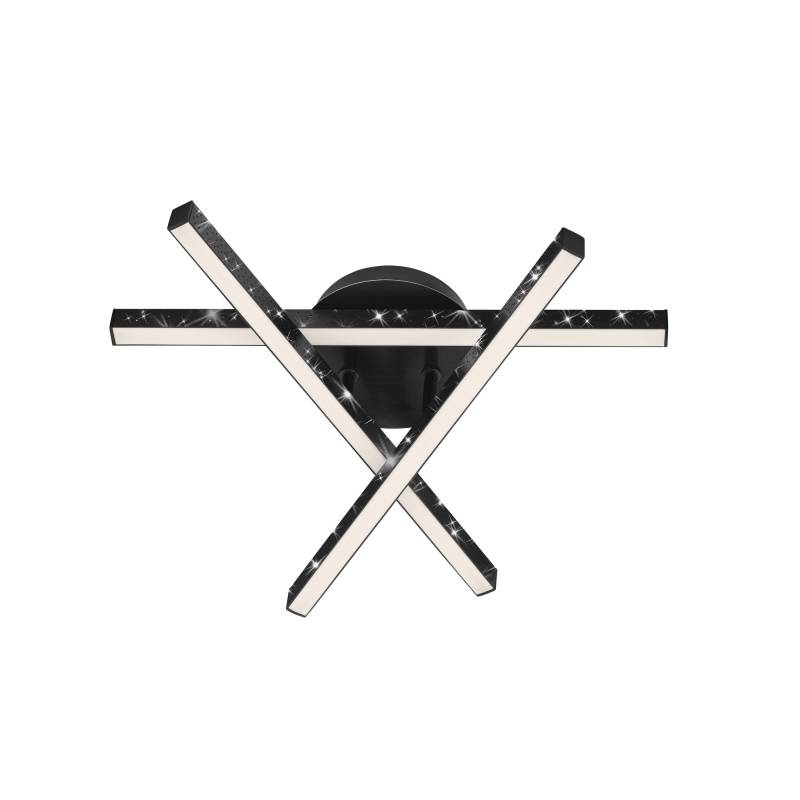 Brilo LED-Deckenleuchte 'Rey' schwarz 40 x 35,5 x 11,2 cm 2200 lm von Brilo