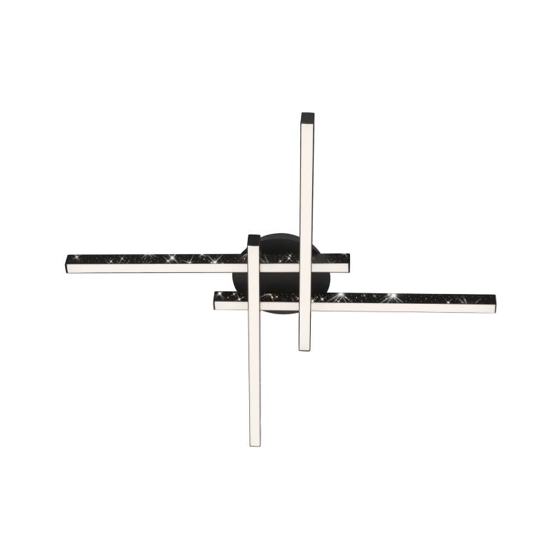 Brilo LED-Deckenleuchte 'Rey' schwarz 60 x 60 x 8,2 cm 2900 lm von Brilo