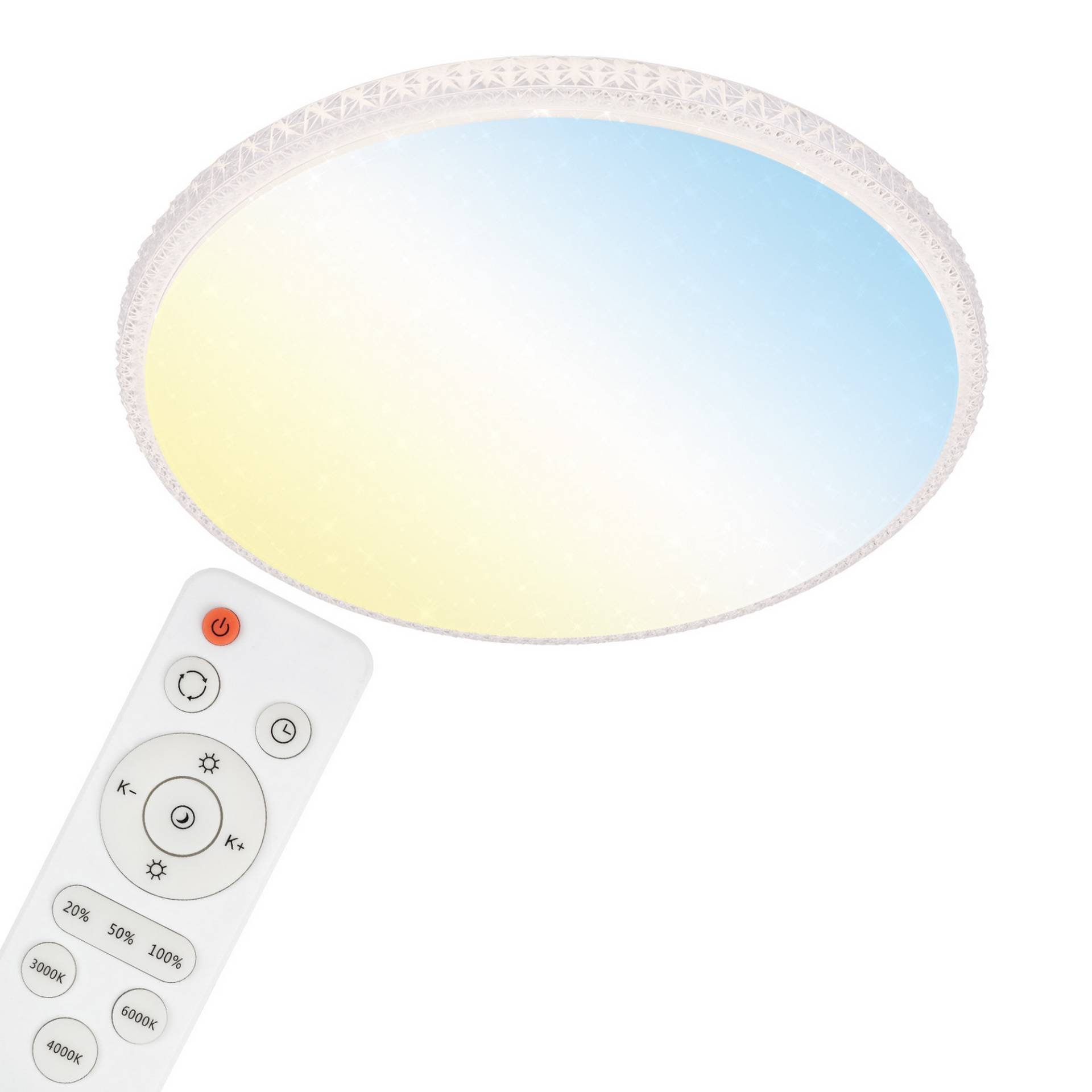 Brilo LED-Deckenleuchte 'Style' weiß 48 W Ø 60 x 8,2 cm Brilo LED-Deckenleuchte 'Style' weiß 48 W Ø 60 x 8,2 cm von Brilo
