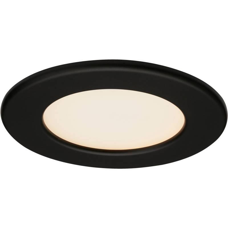 Brilo LED-Einbauleuchte Thin 3er Set Matt-Schwarz von Brilo