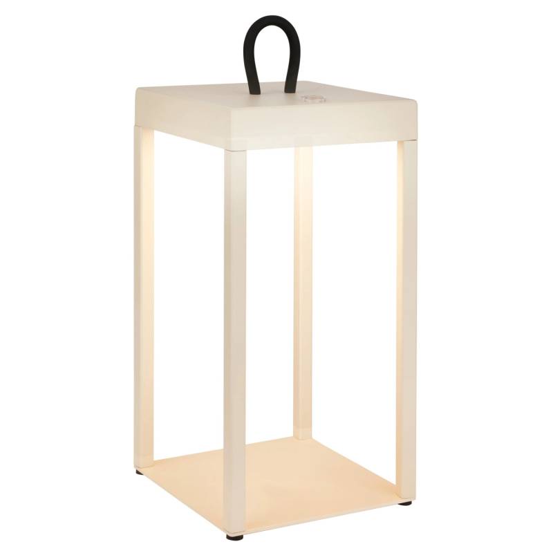 Brilo LED Laterne Luca Touch Dimmbar IP44 Spritzwassergeschützt Beige von Brilo