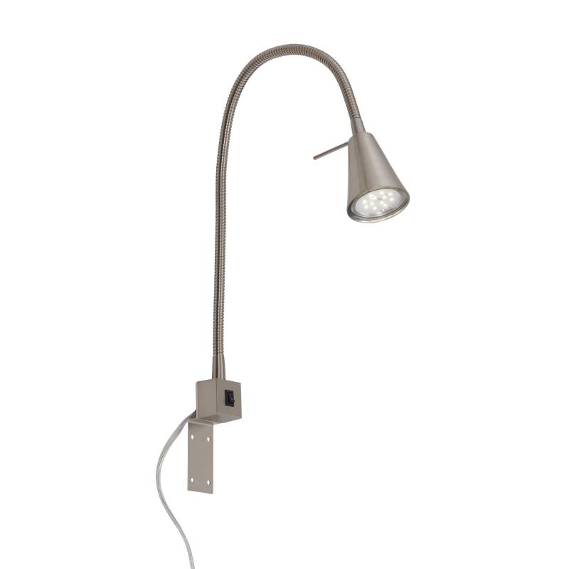 Brilo LED-Leseleuchte 'Tuso' nickel matt 40,3 x 21,7 cm von Brilo