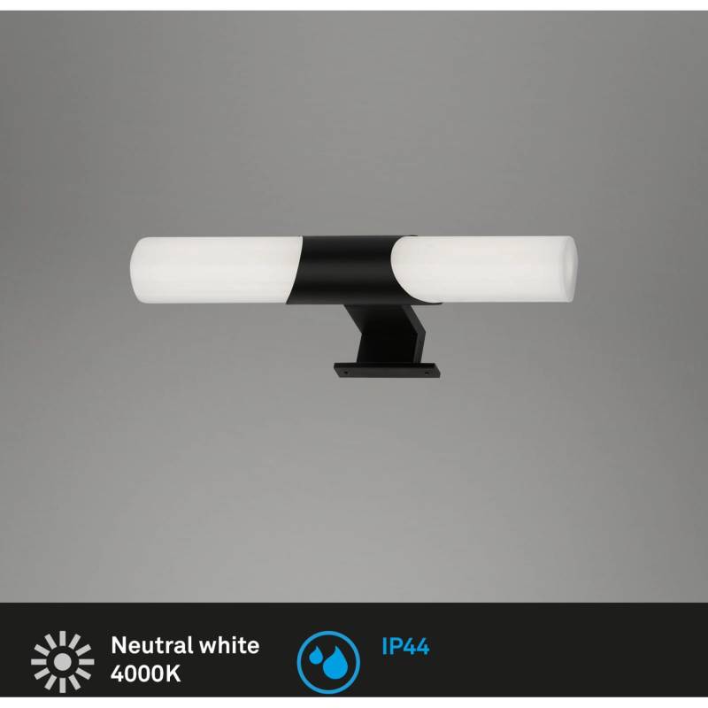Brilo LED-Spiegelleuchte Klak Schwarz 7 W von Brilo