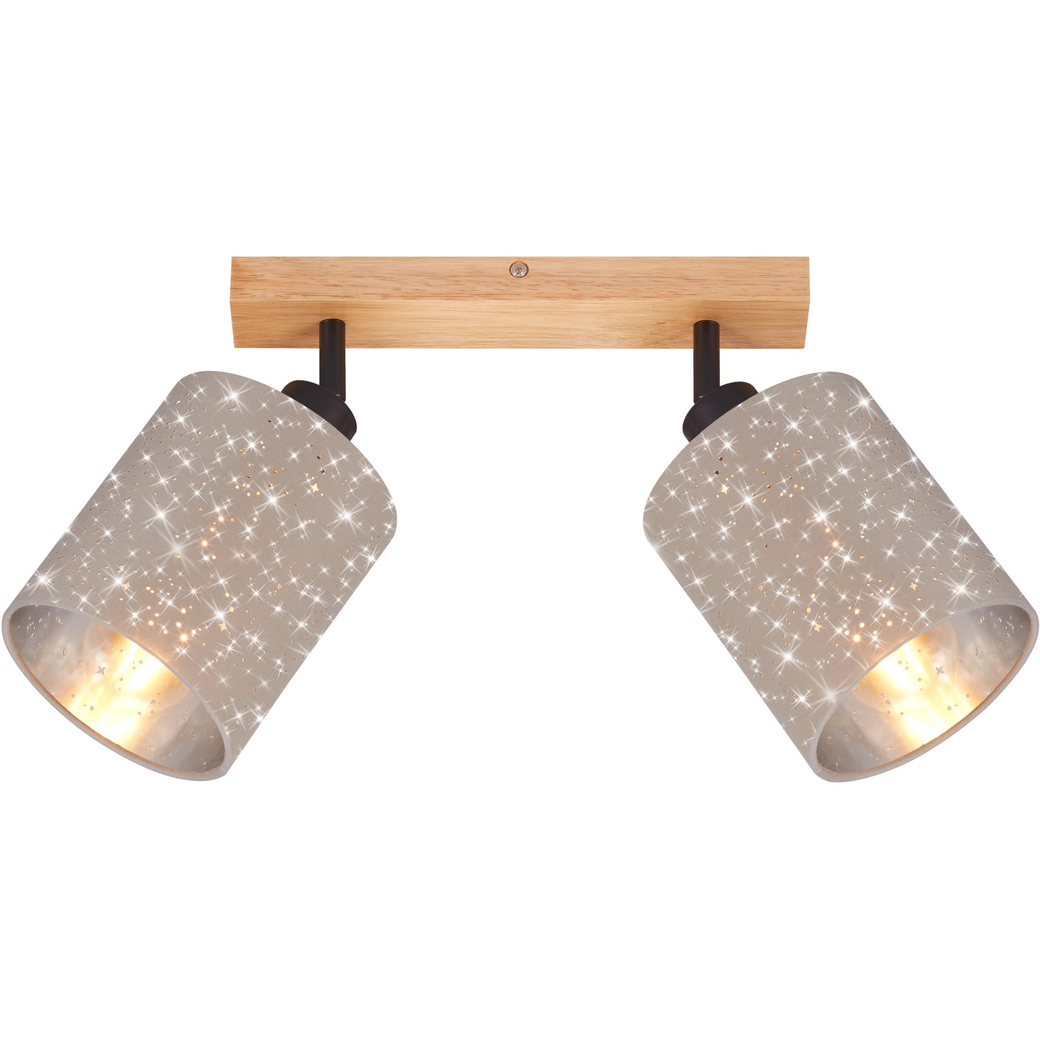 Brilo Spot 2er Stofa Taupe-Holz Brilo Spot 2er Stofa Taupe-Holz von Brilo