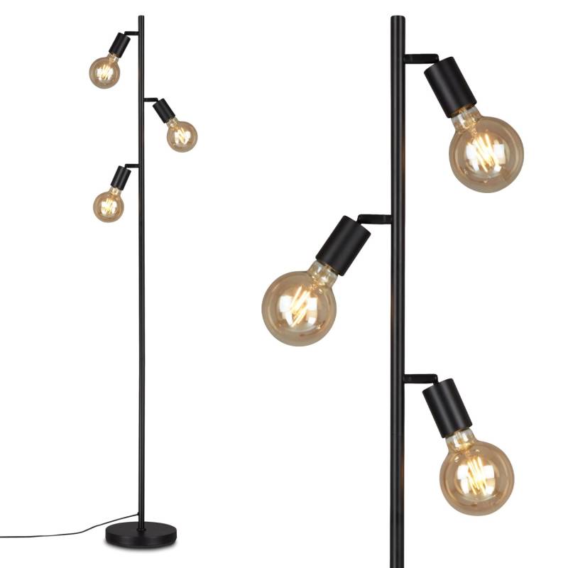 Brilo Stehleuchte Kuglo Kabelschalter Schwenkbar E27 Fassung Schwarz Brilo Stehleuchte Kuglo Kabelschalter Schwenkbar E27 Fassung Schwarz von Brilo