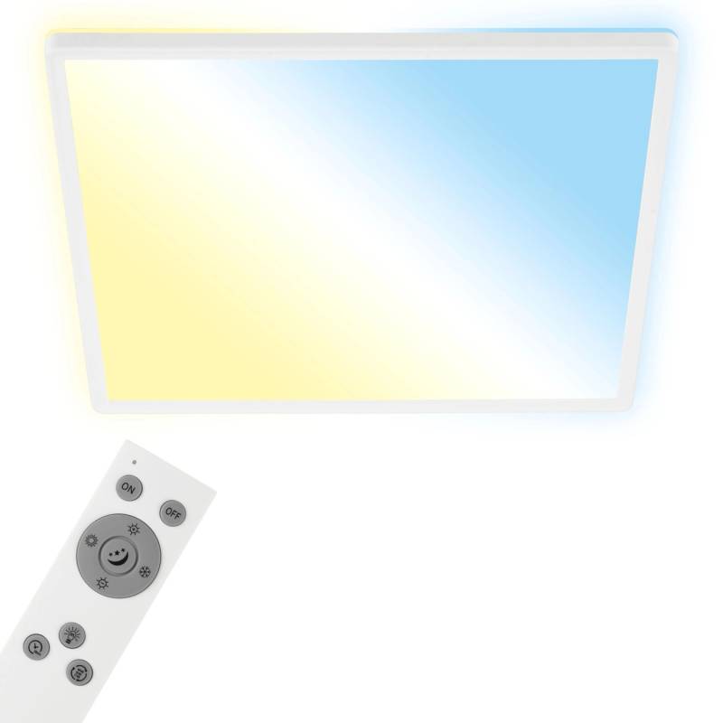 Brilo Wifi Deckenleuchte Slim Smart App- Sprachgesteuert CCT Weiß 42 cm x 42 cm von Brilo