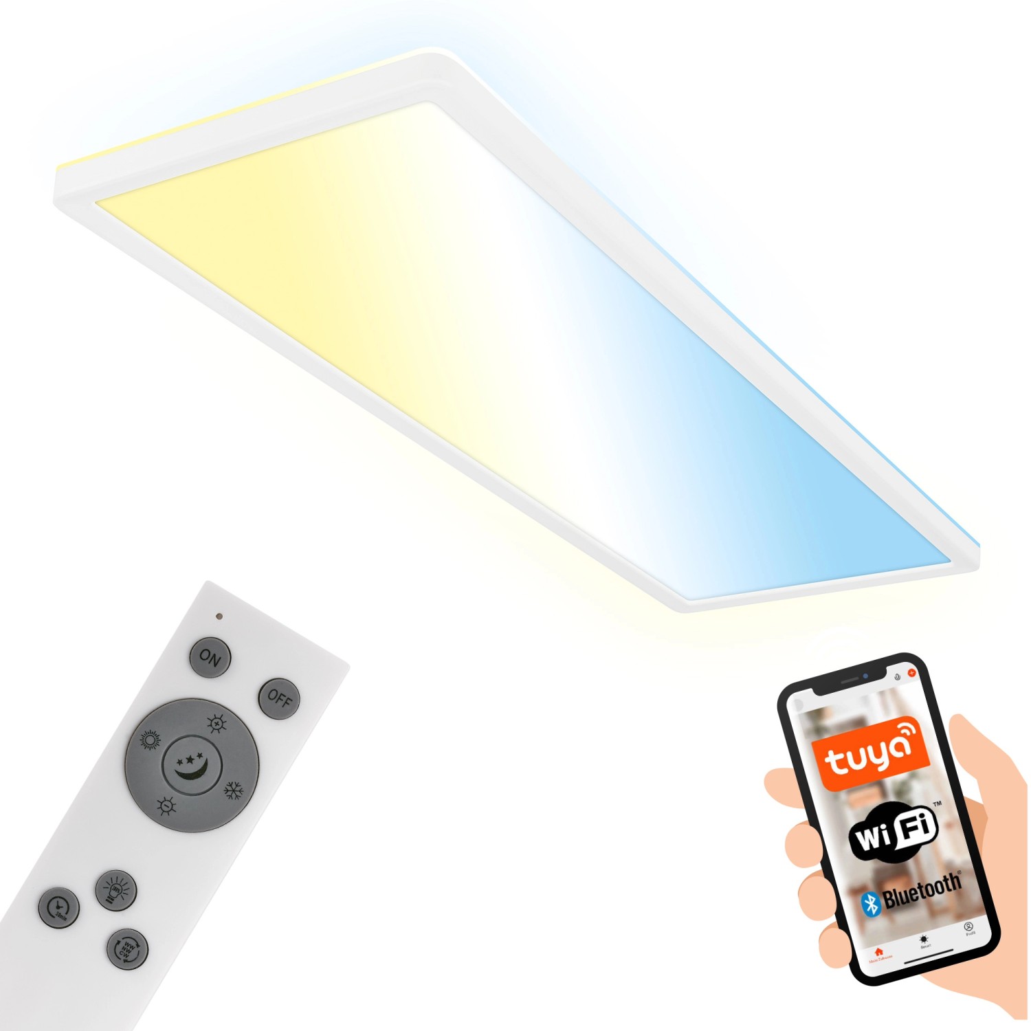 Brilo Wifi-LED Panel Tava 22 W Smart App- Sprachgesteuert CCT Weiß Brilo Wifi-LED Panel Tava 22 W Smart App- Sprachgesteuert CCT Weiß von Brilo