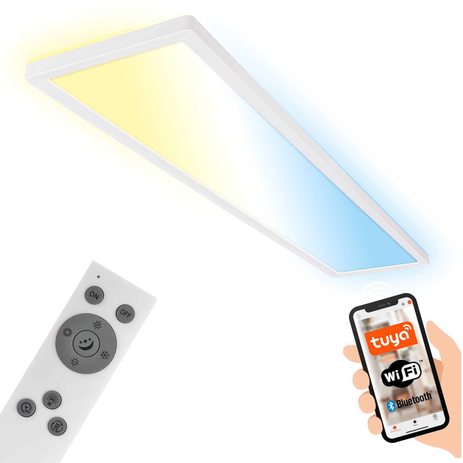 Brilo Wifi-LED Panel Tava 36 W Smart App- Sprachgesteuert CCT Weiß Brilo Wifi-LED Panel Tava 36 W Smart App- Sprachgesteuert CCT Weiß von Brilo