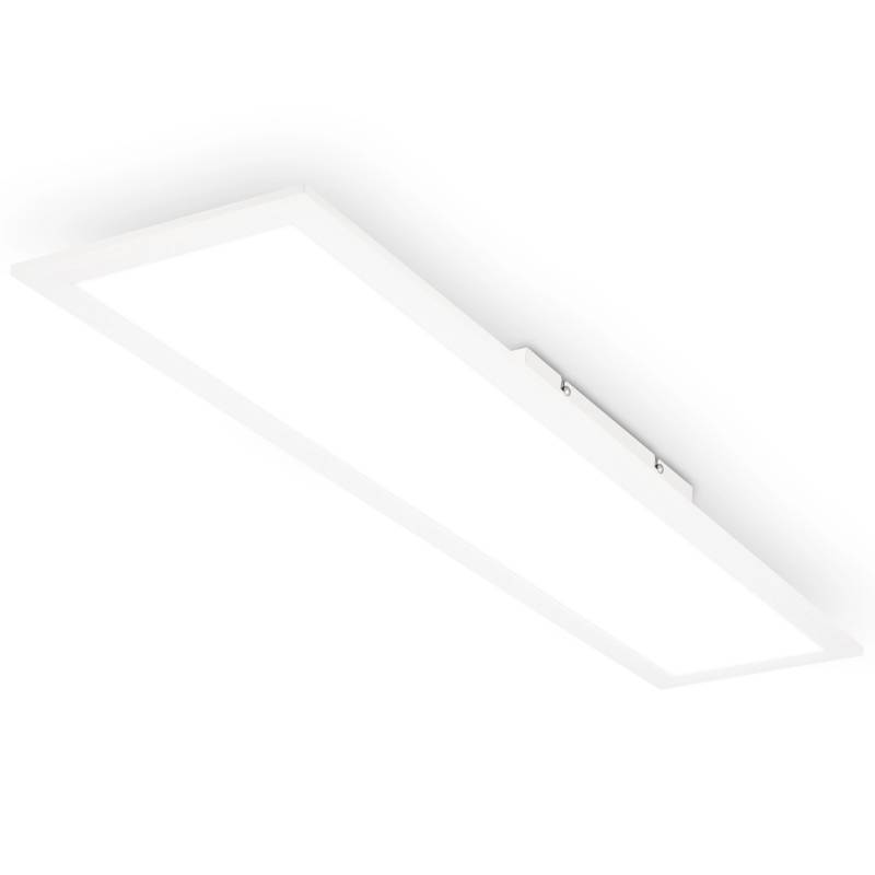 Brilo Wohnzimmerlampe Simple Spritzwasserschutz Neutralweiße Lichtfarbe Weiß von Brilo