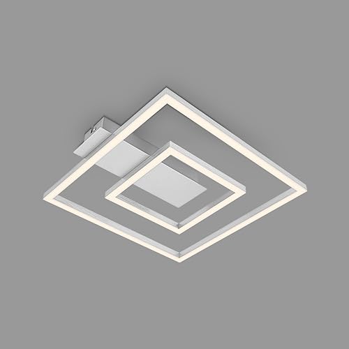 BRILONER - LED Deckenlampe Frame, LED Deckenleuchte mit warmweißer Lichtfarbe, 18W Lampe, Wohnzimmerlampe, Schlafzimmerlampe, 320x300x50 mm (LxBxH) von BRILONER