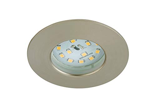 Briloner Einbauleuchte 1-flamm. Kunststoff nickel LED 6,5W 3-Stufen dimmbar IP44 von Briloner Leuchten