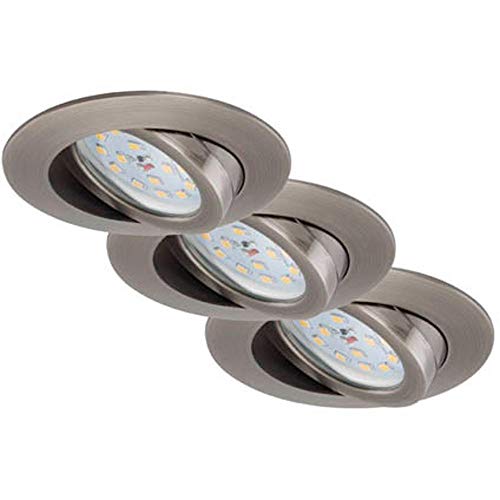 Briloner Leuchten 7232-031 LED Einbauleuchte 3er Set dimmbar Einbaustrahler LED Strahler von Briloner Leuchten