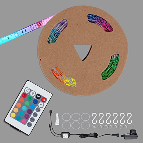 Briloner Leuchten - 3m LED Band Außen, LED Strip inkl. Fernbedienung, dimmbar, Plastik, 14.4 W, Weiß, 300 x 1 x 0.3 cm, 2035-090 Briloner Leuchten - 3m LED Band Außen, LED Strip inkl. Fernbedienung, dimmbar, Plastik, 14.4 W, Weiß, 300 x 1 x 0.3 cm, 2035-090 von BRILONER