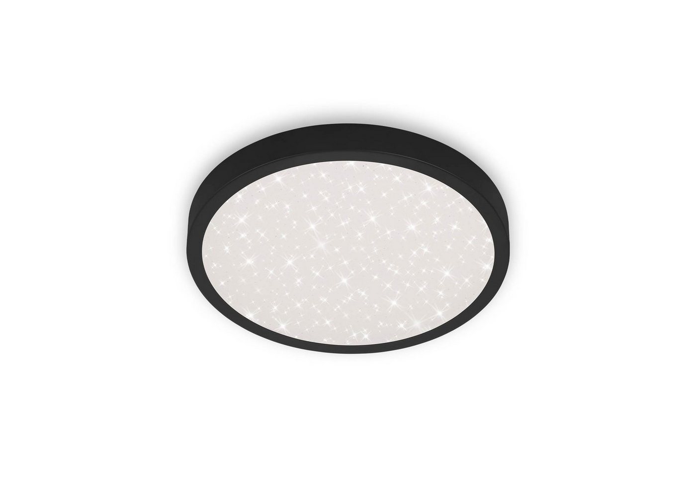 Briloner Leuchten LED-Sternenhimmel 3071-015, Sternenhimmel, LED fest verbaut, Neutralweiß, Deckenlampe, 38x5cm, Schwarz, 24W, Wohnzimmer, Schlafzimmer, Küche von Briloner Leuchten