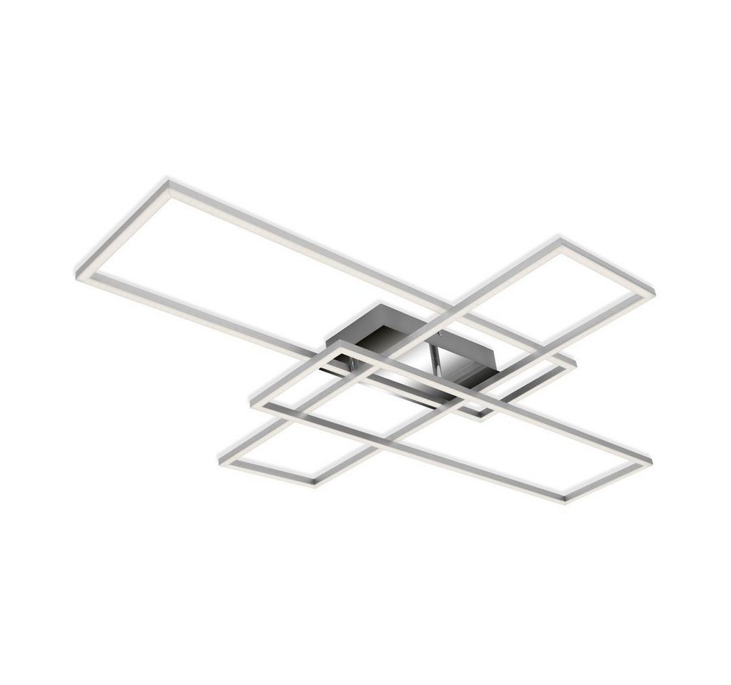 Briloner Leuchten LED Deckenleuchte 3504-018, Dimmfunktion, LED fest integriert, 2700K - Extra-Warmweiß, Moderne Deckenlampe dimmbar und schwenkbar 3000K von Briloner Leuchten