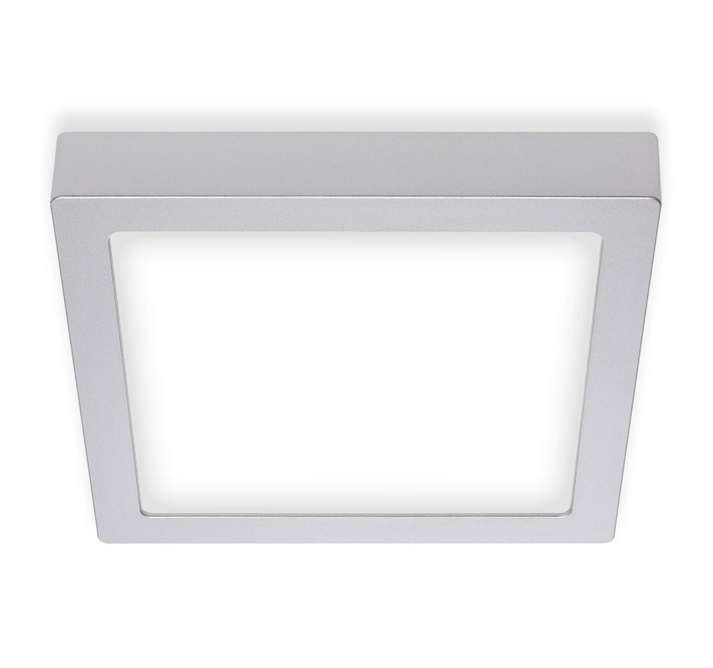 Briloner Leuchten LED Deckenleuchte 7118-414, LED fest integriert, 2700K - Extra-Warmweiß, Deckenlampe modern 16,5W 1600lm 4000K 22,5x22,5cm von Briloner Leuchten