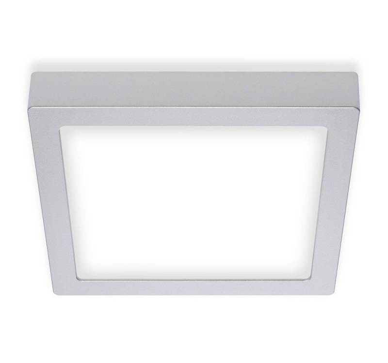 Briloner Leuchten LED Deckenleuchte 7118-414, LED fest integriert, 2700K - Extra-Warmweiß, Deckenlampe modern 16,5W 1600lm 4000K 22,5x22,5cm von Briloner Leuchten