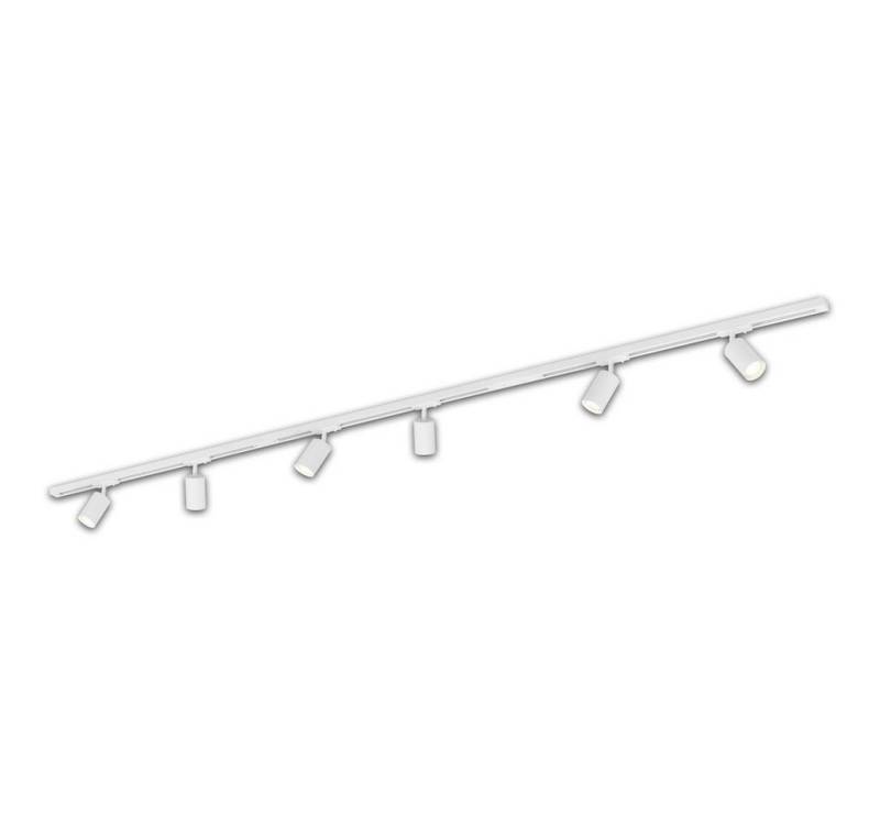 Briloner Leuchten LED Deckenleuchte 8009066B, LED wechselbar, 2700K - Extra-Warmweiß, Schienensystem Rail 2,25 m Weiß max. 9W Decke Wohnzimmer Büro Küche von Briloner Leuchten