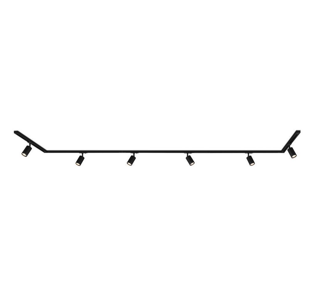Briloner Leuchten LED Deckenleuchte 8012065B, LED wechselbar, 2700K - Extra-Warmweiß, Schienensystem Rail 4,5 m Schwarz max. 9W Decke Wohnzimmer Büro Küche von Briloner Leuchten