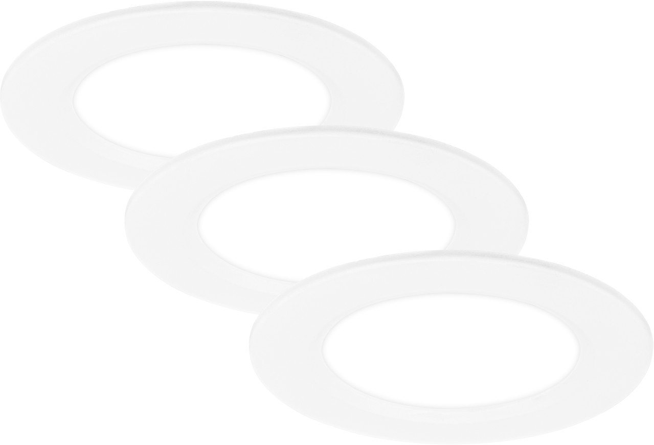 Briloner Leuchten Einbauleuchte Briloner LED Einbauleuchte Jeft 3er Set 3x 3W, Inkl. Leuchtmittel, Nicht dimmbar nicht Smart Home-fähig ohne Bewegungsmelder von Briloner Leuchten