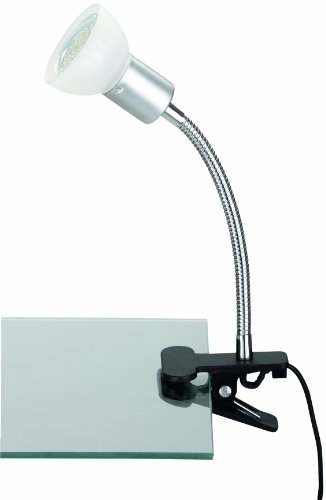 Briloner Leuchten Klemmspot LED-Klemmleuchte, 1 x GU10, titanfarbig/weiß 2989-016P von BRILONER