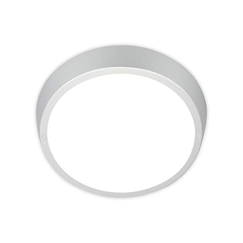 BRILONER Leuchten - LED Außenleuchte, Außenlampe, Außenwandlampe, IP44, 24 Watt, 2160 Lumen, 4.000 Kelvin, Weiß/Silber, 270x93mm (DxH), 3018-014 von BRILONER