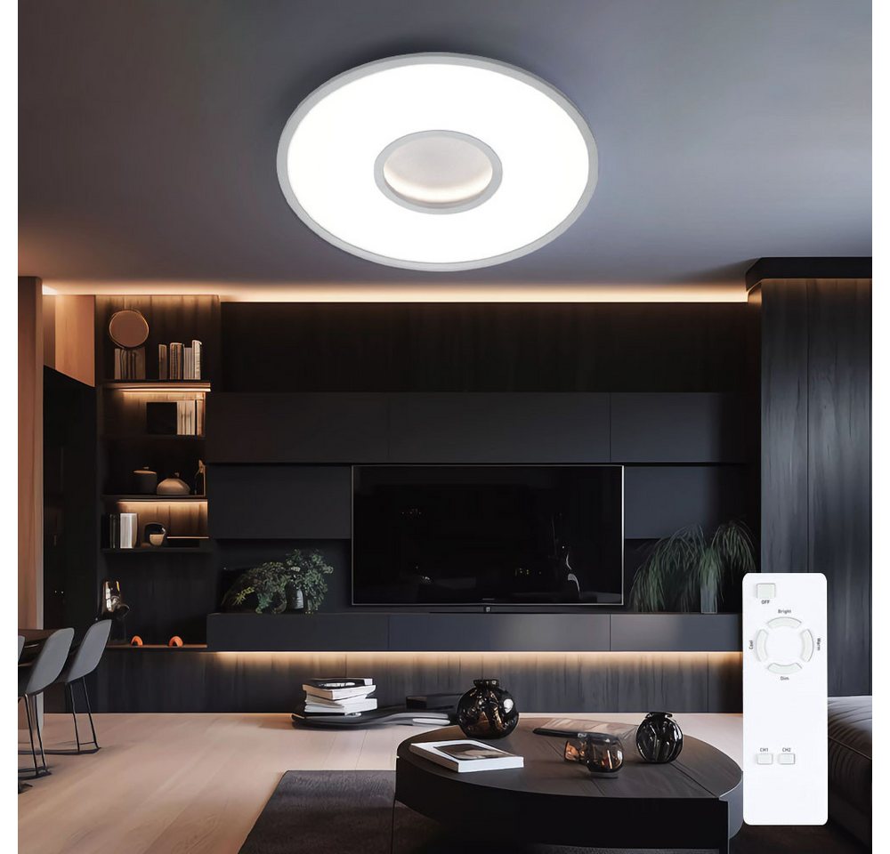 Briloner Leuchten LED Deckenleuchte, LED-Leuchtmittel fest verbaut, Warmweiß, Neutralweiß, Tageslichtweiß, Deckenleuchte Schlafzimmerleuchte Deckenlampe Wohnzimmer mit Briloner Leuchten LED Deckenleuchte, LED-Leuchtmittel fest verbaut, Warmweiß, Neutralweiß, Tageslichtweiß, Deckenleuchte Schlafzimmerleuchte Deckenlampe Wohnzimmer mit von Briloner Leuchten