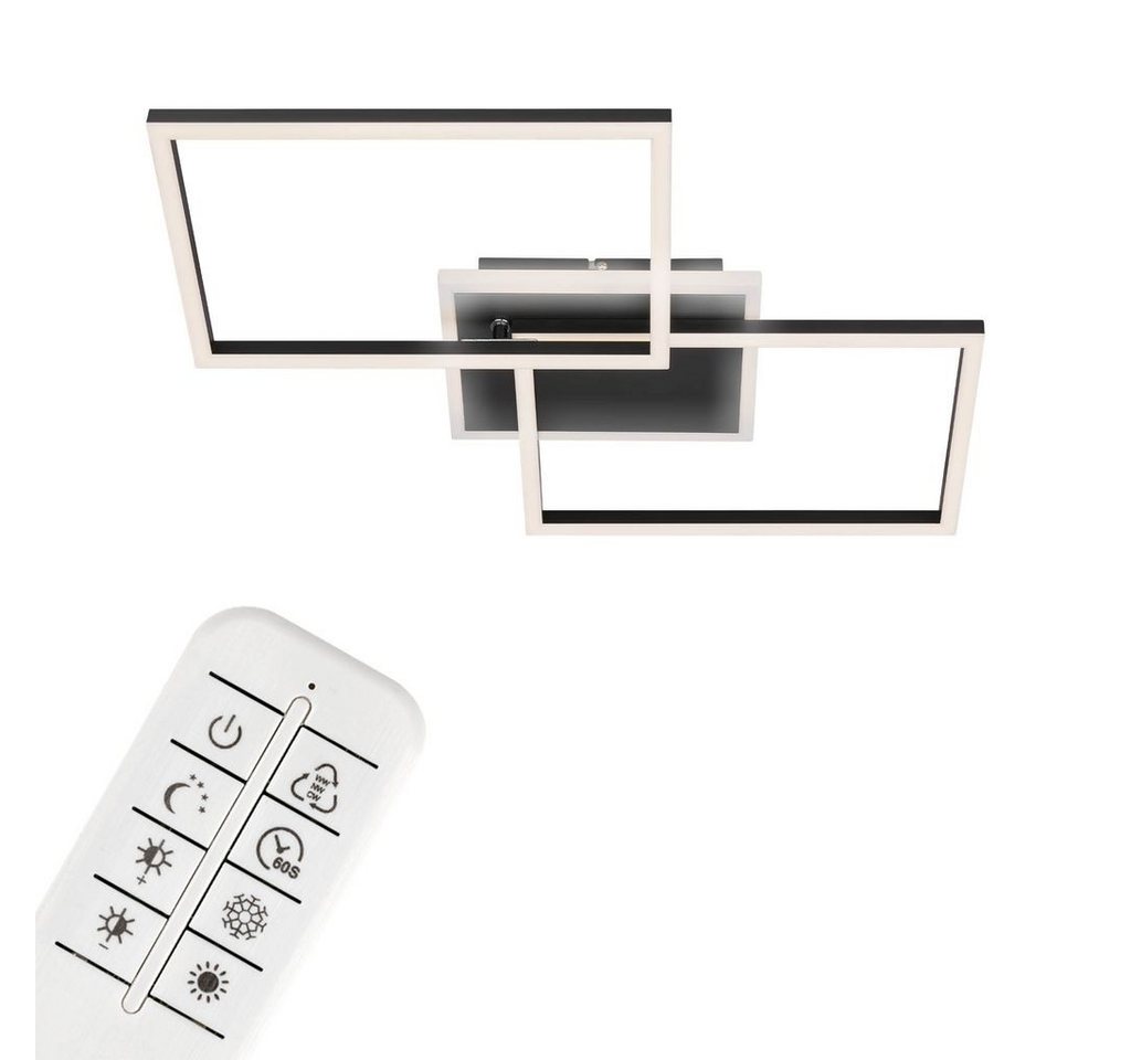 Briloner Leuchten LED Deckenleuchte 3049015, Dimmfunktion, LED fest integriert, 2700K - Extra-Warmweiß, Deckenlampe CCT dimmbar Backlight 50x38,8x8cm Briloner Leuchten LED Deckenleuchte 3049015, Dimmfunktion, LED fest integriert, 2700K - Extra-Warmweiß, Deckenlampe CCT dimmbar Backlight 50x38,8x8cm von Briloner Leuchten