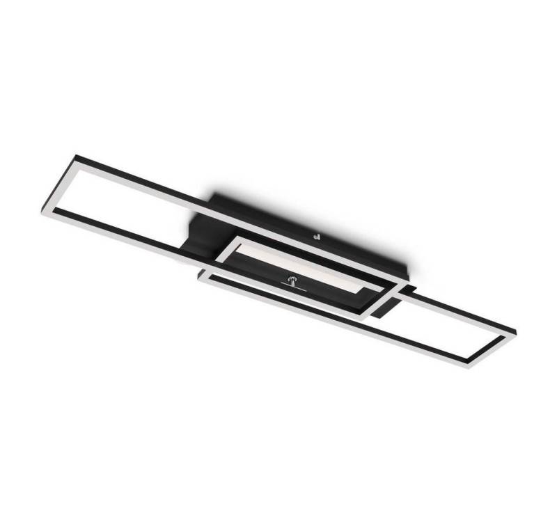 Briloner Leuchten LED Deckenleuchte 3546015, getrennt schaltbar, LED fest integriert, 3000K - Warmweiß, Deckenlampe Memoryfunktion 3000K 40W 4400lm 82,7x19x8cm von Briloner Leuchten