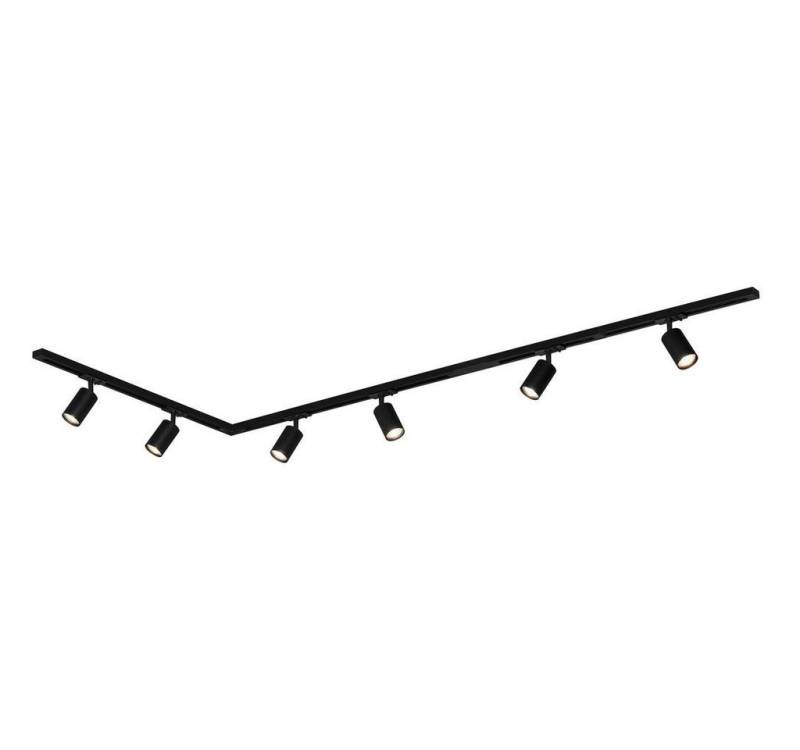 Briloner Leuchten LED Deckenleuchte 8010065B, LED wechselbar, 2700K - Extra-Warmweiß, Schienensystem Rail 2,25 m Schwarz max.9W Decke Wohnzimmer Büro Küche von Briloner Leuchten