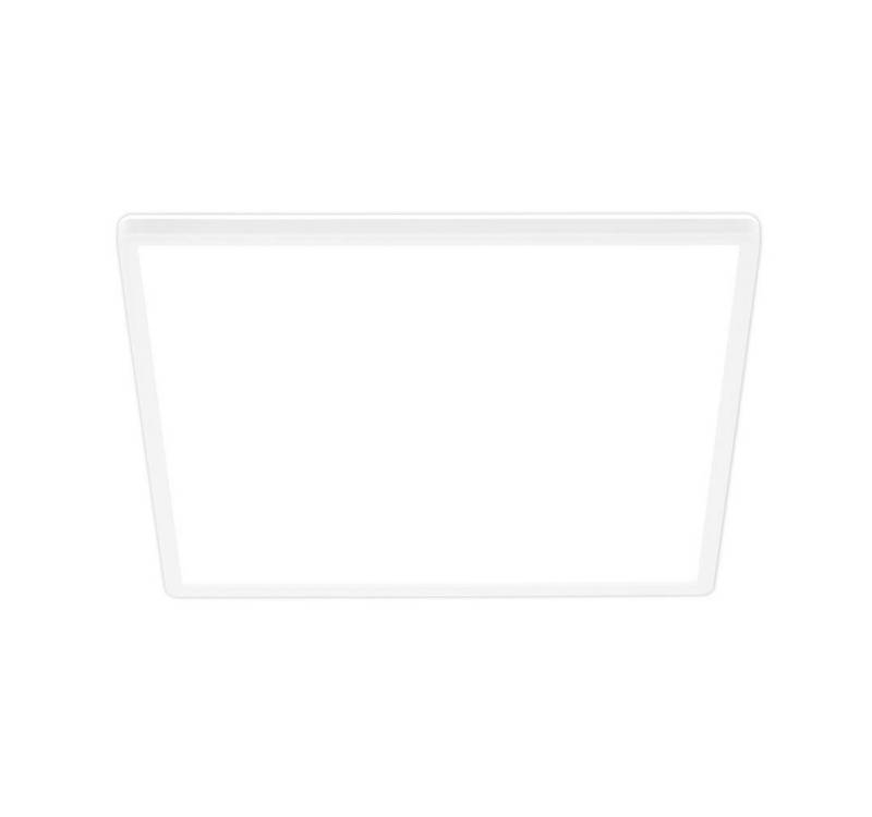 Briloner Leuchten LED Deckenleuchte BKL7549016, LED fest integriert, 2700K - Extra-Warmweiß, LED Deckenlampe 42x42x3 cm Weiß 14W, 3000 lm Wohnzimmer Schlafzimmer von Briloner Leuchten