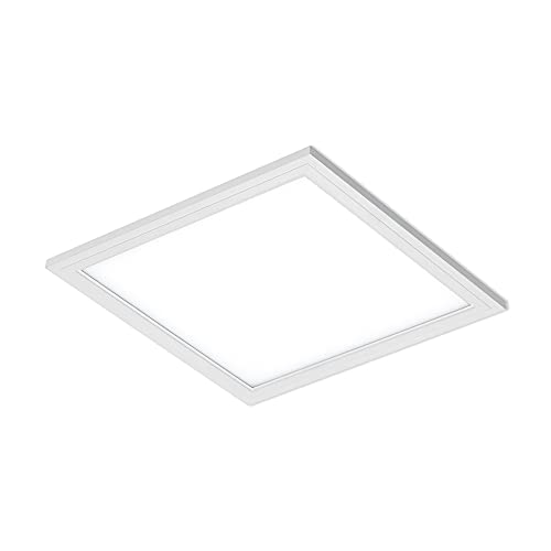 Briloner Leuchten - LED Deckenleuchte-Panel, LED-Lampe, Wohnzimmer-lampe, Deckenlampe, Deckenstrahler, 12W, quadratisch, weiß, 29.5 x 29.5 cm von BRILONER