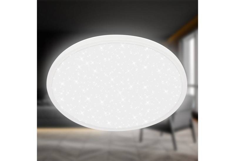 Briloner Leuchten LED Deckenleuchte Sternenhimmel-Effekt indirektes Licht Flaches Design, On/Off, LED fest integriert Briloner Leuchten LED Deckenleuchte Sternenhimmel-Effekt indirektes Licht Flaches Design, On/Off, LED fest integriert von Briloner Leuchten