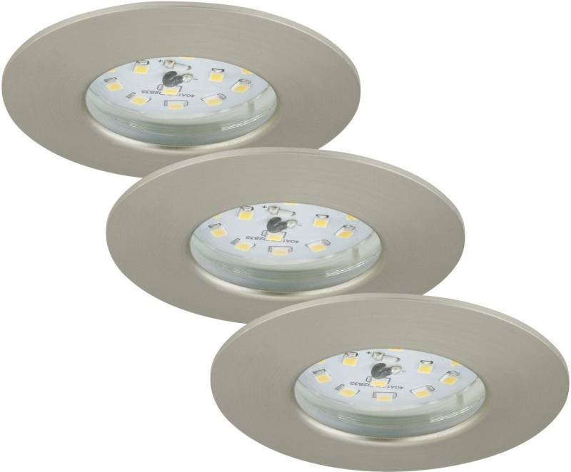 Briloner Leuchten LED Einbaustrahler Briloner 3er Set LED Einbauleuchten Attach, Inkl. Leuchtmittel, Nicht dimmbar nicht Smart Home-fähig ohne Bewegungsmelder von Briloner Leuchten