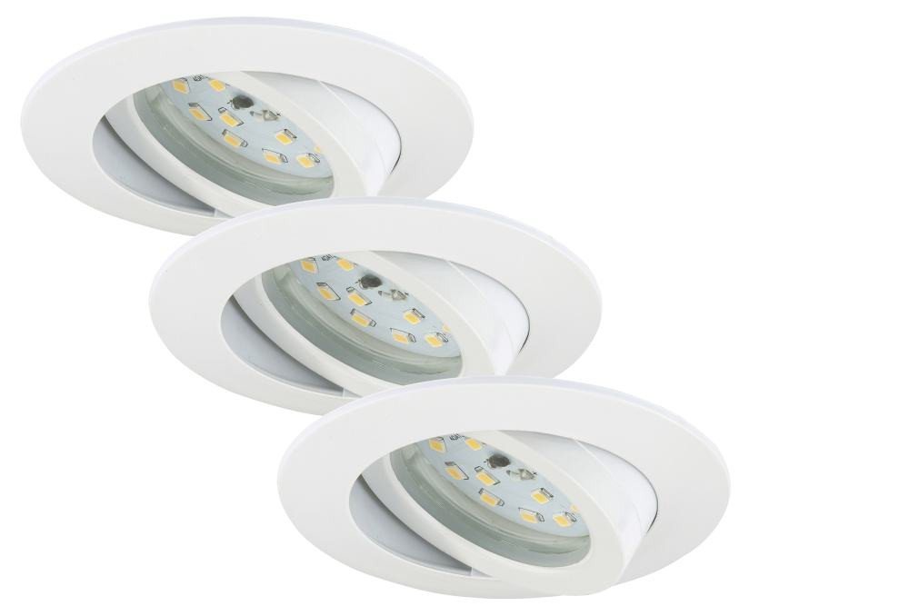 Briloner Leuchten LED Einbaustrahler Briloner 3er Set LED Einbauleuchten Attach weiß Ø, Inkl. Leuchtmittel, Dimmbar nicht Smart Home-fähig ohne Bewegungsmelder Briloner Leuchten LED Einbaustrahler Briloner 3er Set LED Einbauleuchten Attach weiß Ø, Inkl. Leuchtmittel, Dimmbar nicht Smart Home-fähig ohne Bewegungsmelder von Briloner Leuchten