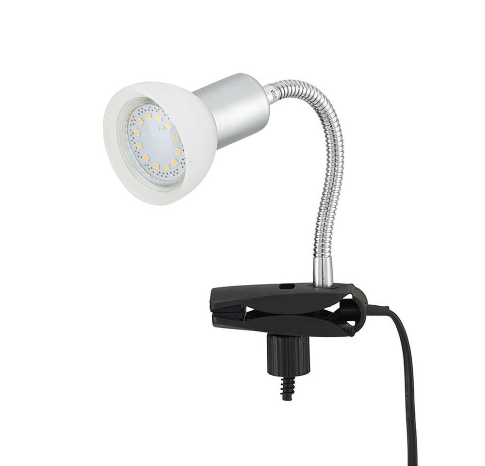 Briloner Leuchten LED Klemmleuchte, LED-Leuchtmittel fest verbaut, Warmweiß, LED Klemmleuchte Tischleuchte Leselampe Flexo-Arm von Briloner Leuchten