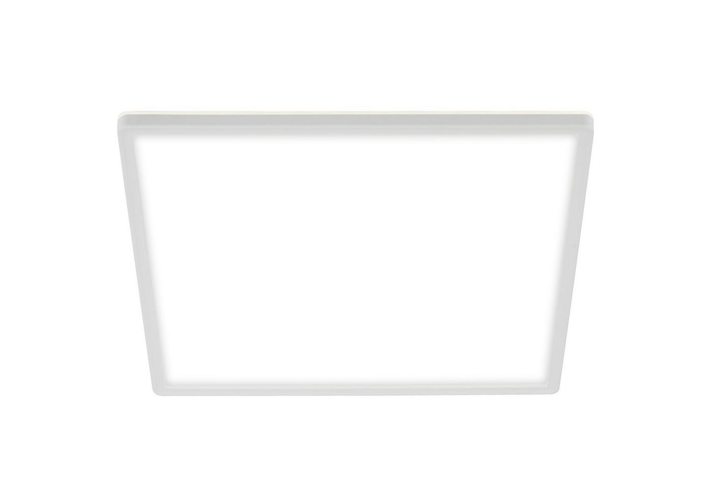 Briloner Leuchten LED Panel 7158-416, ultraflach, indirektes Licht, LED fest verbaut, Neutralweiß, Deckenlampe, 42x42x2,9cm, Weiß, 22W, Wohnzimmer, Schlafzimmer, Küche von Briloner Leuchten