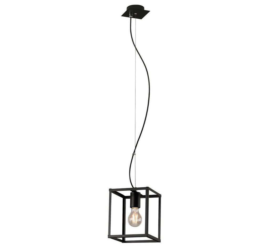 Briloner Leuchten LED Pendelleuchte 4020-015, ohne Leuchtmittel, 2700K - Extra-Warmweiß, Pendellampe, schwarz, Hängelampe (H: 120 cm) hängend schwarz Metall von Briloner Leuchten