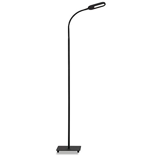 Briloner Leuchten LED Stehleuchte, Stehlampe dimmbar, Farbtemperatursteuerung, 8 Watt, 600 Lumen, Schwarz, 8 W von BRILONER