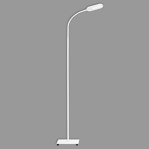 Briloner Leuchten LED Stehleuchte, Stehlampe dimmbar, Farbtemperatursteuerung, 8 Watt, 600 Lumen, Weiß, 8 W von BRILONER